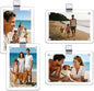 4 Pack Magnetic Car Visor Photo Holder – Personalized Acrylic Clip for Family, Pets, Travel Pictures – Easy Snap-On Car Accessory for Sun Visor (4 Pack, 2.4''x3.5'')