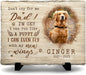 Keepsake Headstone: Honoring The Love of Your Feline or Canine Companion - Remember The Happy Times, Dad or Mom - Sentimental Gift for Pet Lovers