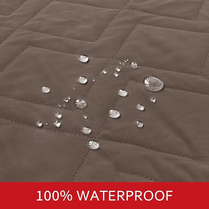 Moonsea Waterproof Blanket Dog Bed Cover with Non-Skid Bottom, Couch Cover for Dogs, Mattress Protector Furniture Protector, Bed Couch Sofa(68" X 82"), Chocolate