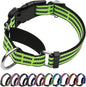Martingale Dog Collar, Adjustable Nylon Reflective Collar with Buckle No Pull Dog Collar for Small Medium Large Dogs (Lime Green Small)