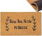 Door mat Outside Entrance,Bless This Hizzle Fo Shizzle Coir Front Door Mat with Heavy Duty Backing,Funny Doormats,Welcome Embroidered Rubber Floor Mat indoor Christmas New Year Home Decor 30”x18”