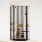 59“ Extra Tall Cat Gate for Doorway：29.4-33.4” Wide Pet Gate, Auto Close/One Handed Open, 1.34” Extra Small Gap, No Drill Pressure Mount Tall Cat Gate for Interior Stairs/Kitchens/Hallways (Black)