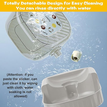 Gravity Water Bowl for Cats, 3L Automatic Pet Water Dispenser, Large Gravity Dog Water Bowl & Cat Water Dispenser, Suitable for Cats, Rabbits, Small and Medium-Sized Dogs