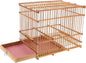 Hemoton Portable Lightweight Bamboo Bird Cage for Small Parrots Eco-Friendly Handwoven Bird Carrier with Unique Design for Travel and Outdoor Use