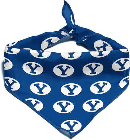 BYU Cougars Officially Licensed Bandana for Dogs and Cats | Fits Pets Great Gift Idea | Easy-to-Tie (Large, 28")