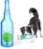 Mity rain Water Bottle Dog Toy - Dog Toys for Aggressive Chewers Cute Squeaky Toys for Large/Medium/Small Dogs Interactive Dog Toys to Keep Them Busy Crunchnplay Bottle Toy (Blue)