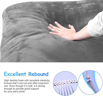 Dog Bed for 150 Pounds Dogs, Super Comfy Large Bed, 47 Inches Orthopedic Sleeping Mattress for XL Dogs, Jumbo Size with Anti Slip Bottom, with Removable and Washable Cover