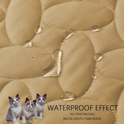 Ameritex Waterproof Pet Bed Cover Anti-Slip Dog Bed Blanket for Sofa and Furniture Waterproof New Pattern Design (Sand, 30x90 Inch (Pack of 1))