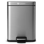 6L Outdoor and Indoor Pet Waste Container, (with one Charcoal Filter), Stainless Steel Can. Lid Opens with Push Step. 12 in x 10 in x 8 in Dimension.