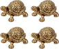 4pcs Mini Turtle Shape Copper Bath Disk Ornaments Decorations, Copper Bird Bath Purification Disc Decorative Birdbath Cleaner Universal Fit Outdoor Outside Birdbaths & Bowl Decor