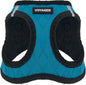 Best Pet Supplies - All Weather Plush, Reflective, No Pull Harness for Small, Medium Dogs, Cats - Secure with Hook & Loop Fastener, Buckle, Double D-Rings - Turquoise Plush, L