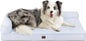 EHEYCIGA XL Dog Bed Memory Foam for Crate, Extra Large Dog Bed Orthopedic with Washable Removable Cover, Waterproof Pet Sofa Couch XLarge Size Dogs, 41x27x6.5, Washblue