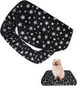 Waterproof Dog Bed Covers Replacement Washable Pet Hair Easy to Remove, Noiseless Quilted Puppy Pet Bed Cover Lovely Black Star Print 16x25 Inches, for Dog/Cat, Cover Only