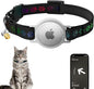 AirTag Cat Collar, Breakaway Cat Air Tag Collar, Reflective Cat Collar with AirTag Holder and Bell, [Lightweight & Scratch Resistant] Adjustable Comfortable GPS Pet Collar for Cats Kittens, Black