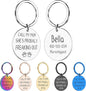Funny Personalized Dog Tag, Customized Dog Collar with Name Tags Plate, Call My Mom! She's Probably Freaking Out,Cute Pet Tag Keychain for Dogs Cats Owner, Pet Name Tag Double Sided Engraved