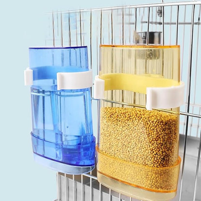 Hamiledyi Parakeet Water Dispenser 4pcs Automatic Bird Water Dispenser Transparent Container Cage Accessories Automatic Feeding for Finch Lovebird Canary Small Birds