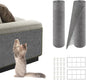 2Pack Total 78.7"x15.8" Cat Scratch Mat for Cat Couch Furniture and Wall Protector | Trimmable Self-Adhesive Carpet Climb Cat Scratcher for Covering Cat Tower and Replacement Pads (Light Grey)