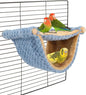 BWOGUE Winter Warm Bird Nest Bed Hanging Hammock Snuggle Hut Parrot House Tent Toy Bird Cage Perch for Parakeet Budgies Cockatiels Lovebird Cockatoo Finch Hamster Chinchilla Guinea Pig