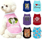 Custom Dog Shirt with Name Photo Text Logo Personalized Dog Pullover Shirts Customized T Shirt Clothes Gifts for Small Medium Large Dogs Cats Pet