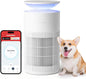 SwitchBot Air Purifier for Home up to 3620 ft², HEPA Air Purifier with Pet Mode, Washable Filter, Aromatherapy, 10 RGB Lights, Cleans Odor Pets Hair Pollen Dust Smoke, Work with Matter HomeKit Alexa