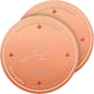 2pcs Bird Bath Copper Disk, Premium 99.99% Pure Copper, Less Cleaning Frequency, 0.6mm Pure Copper Cleaning Disk, Bird Bath Accessories, Physical Safe Water Purify Outdoor Bird Bowls