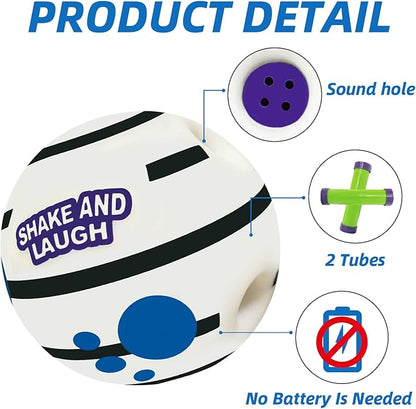 Glow in The Dark Dog Toys Ball, Interactive Dog Ball, Shaking with Gibbering Sound, L, 3.94 in (10 cm)