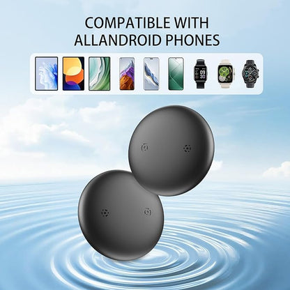 Android GPS Dog Collar (2 Pack), Mini Dog GPS Tracker, Smart Pet Activity Tracker, No Subscription, GPS Cat Collar Certified Finder, Anti-Lost, Finder Tag for Vehicles, Pets, Kids, Items