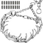 Tangle-Free 360° Swivel Collar with Quick-Release Buckle, Stainless Steel Dog Collar, Adjustable for Small, Medium and Large Dogs (L-3.5mm)