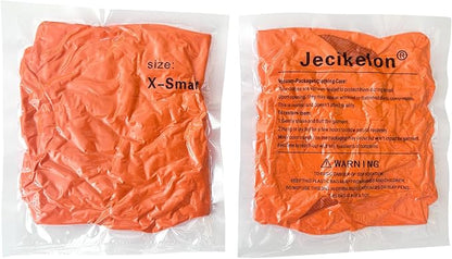 Jecikelon Winter Dog Hoodie Sweatshirts with Pockets Warm Dog Clothes for Small Dogs Chihuahua Coat Clothing Puppy Cat Custume (Orange, X-Small)