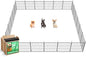 FXW MiniPaws Unleashed Dog Playpen, Expandable & Portable Design for Yard, RV Camping and Indoor Use, for Puppies and Small Dogs, 24-inch 24 Panels