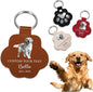 Eunigem Personalized Pet Hair Keychain for Dogs Cats-Custom Paw Keychains for Dog Hair-Shaped Leather Keychain,Pet Memorial Gifts Remembrance Accessory Refillable Keepsake for Bag or Key (Color-6)