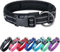 EXCELLENT ELITE SPANKER Reflective Dog Collar Classic Soft Padded Breathable Nylon Adjustable Pet Collar with Quick Release Buckle for Boy Girl Male Female Small Medium Large Dogs Training(Black-S)