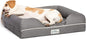 PetFusion Ultimate Dog Bed, Orthopedic Memory Foam, Multiple Sizes and Colors, Medium Firmness Pillow, Waterproof Liner, YKK Zippers, Breathable 35% Cotton Cover