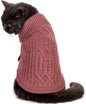 Stretchy Cat Sweater - 17 Colors & 6 Sizes | Snug Winter-Ready Knit for Boy/Girl Cats & Kittens(Maple Leaf Red, Medium)