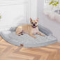 Dog Bed Medium Sized Dogs - Orthopedic Egg-Crate Memory Foam with Removable Washable Cover, Waterproof Pet Bed Couch with Non-Slip Bottom for Large Dog, Grey