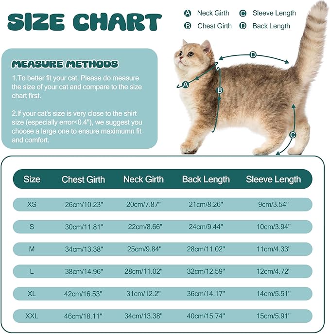 Cat Pajamas for Cats Only, Sticky Hair Cat Clothes, Sphynx Hairless Cats Sweater, Recovery Suit After Surgery, Prevent Lost Hair Kitten Onesie Shirts Costumes Outfits for Pet