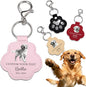 Eunigem Personalized Pet Memorial Gifts for Dogs Cats-Custom Dog Hair Keychain Paw Keychains for Dog Fur-Shaped Leather Keychain,Remembrance Accessory Pet Hair Keepsake for Bag or Key (Color-9)