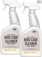 Natural Rapport Bird Cage Cleaner - The Only Bird Cage Cleaner You Need - Bird Poop Spray Remover, Naturally Removes Bird Waste (2 Pack, 32 Oz)