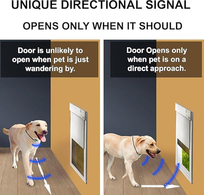MS-5 Designer Series, Premium Performance Automatic Pet Door Collar by High Tech Pet Brand - Class A Battery Included - Stylish Design - Waterproof - Rugged - USA Support (Paw)