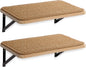 2Pack Wooden Cat Wall Shelves with Sisal Mat,16x9.8 Inch Cat Wall Step and Bed for Sleeping,Scratching and Playing.