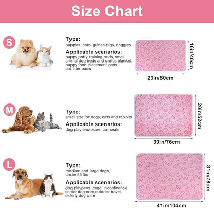 Dono 1 Pack 3 Dog Blankets, Soft Fluffy Fleece Pet Blanket Warm Sleep Mat Paw Print Design Puppy Kitten Throw Blankets Doggy Blanket for Dogs