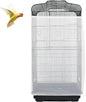 ASOCEA Large Bird Cage Seed Cather,Bird Cage Cover Adjustable Soft Airy Skirt Guard Birdcage Nylon Mesh Net for Parrot Parakeet Macaw African Round Square Cages Cover (78.5 * 27.6in-White)
