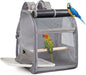 Durability Polyester Bird Travel Carriers Backpacks with Meshes Window and Sun Protecting for Daily Use Compacts Bird Cage Backpacks for Travel