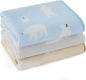 Bedsure 1 Pack 3 Pet Blankets, Super Soft Fluffy Premium Fleece Flannel Portable Throw Dog Blankets for Small Dogs, Printed Cat Puppy Blanket Light Blue/Grey/Brown Small(20x30 inch)