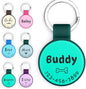 Silent Silicone Dog Tags, Custom Engraved Pet ID Tags for Cats and Dogs, Personalized Small Size Cat Tags with Cute Designs (Symbols, Regular)