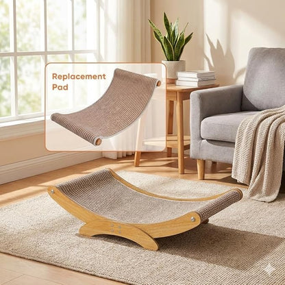 Sisal Cat Scratcher Bed Replacement Mat, Applicable Product Dimensions: 23.6" L x 13" W x 6.3" H