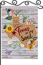 I've got texas in My Sou Garden Flag,Texas State Garden Flag for outside,Texas In My Soul Garden Flag,Western Home Sweet Home Flag,12x18 Inch