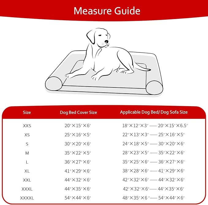 Waterproof Dog Bed Covers Replacement Washable Pet Hair Easy to Remove, Noiseless Quilted Puppy Pet Bed Cover Lovely Grey Star Print 44x54 Inches, for Dog/Cat, Cover Only