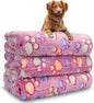 Dog Blankets for Medium Large Dogs Washable, 3 Pack Pet Blanket Washable 41" x 31", Fuzzy Soft Puppy Throw Cover for Kennel Crate Bed