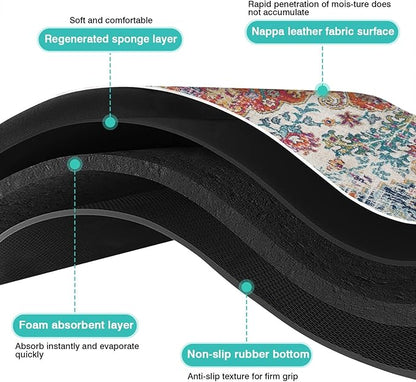 Pet Feeding Mat for Floors Waterproof Dog Mat for Food and Water Absorbent Quick Dry Non Slip mat for Cat Bowls